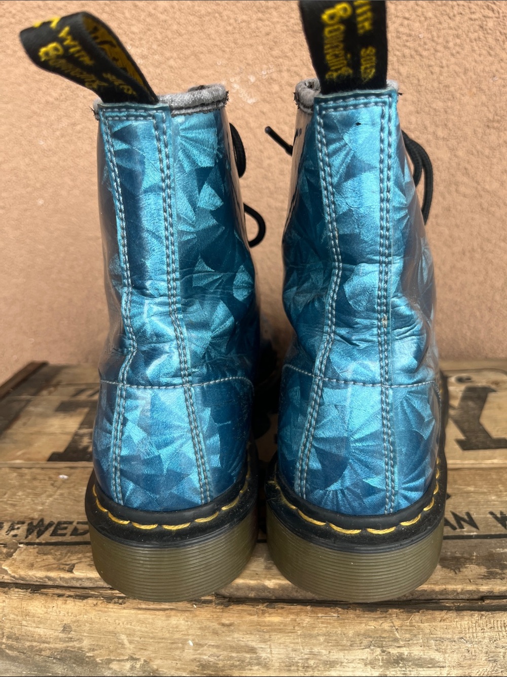 Dr Martens 1460 8 eyelets Jewel sapphire boots - Picture 3 of 10